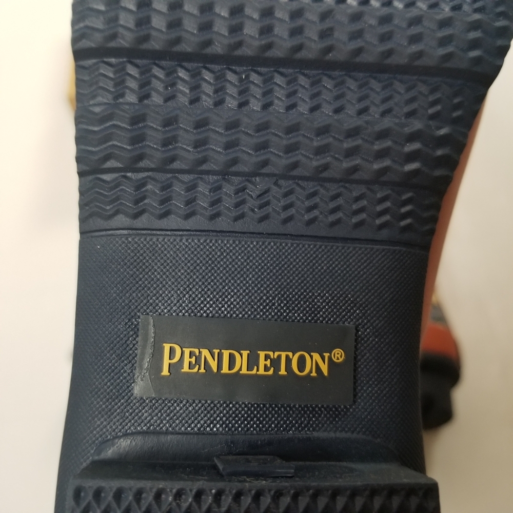 Pendleton Sierra Ridge Chelsea Rubber Rain Boots Waterproof Navy Size 8 NIB - Picture 11 of 11